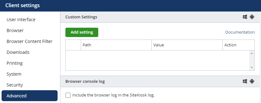 Configure local client machine